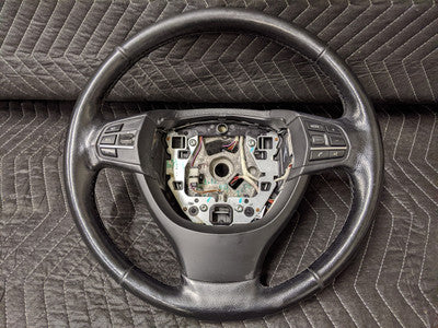 BMW F01/F02/F03/F04/F07/F10/F11/F18 Leather Heated Multifunction Steering Wheel 32336790889