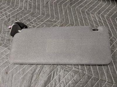 BMW E53 X5 Cloth Sun Visor With Mirror Passenger Right Schwarz 51168258022