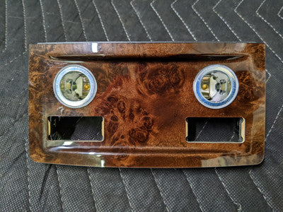 BMW E60/E61 5-Series Rear Center Console Poplar Woodgrain Trim 51166951152