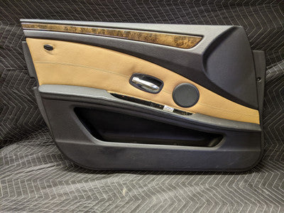 BMW E60 5-Series Front Left Door Panel Dakota Naturbraun 51416983589